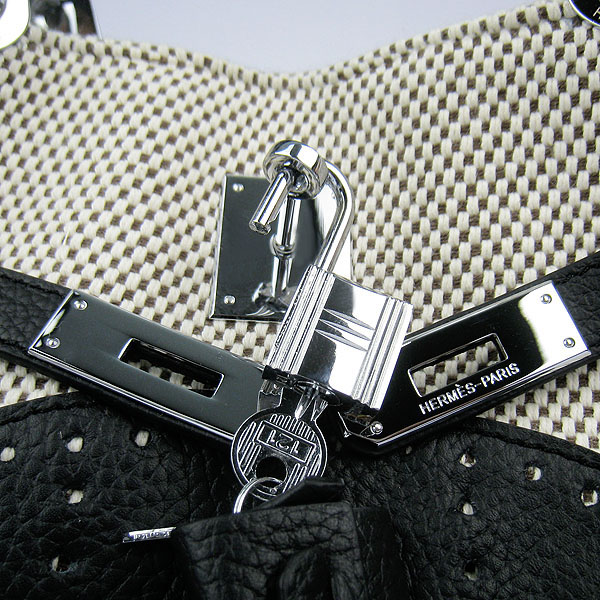 Fake Hermes New Arrival Double-duty handbag Black 60668 - Click Image to Close